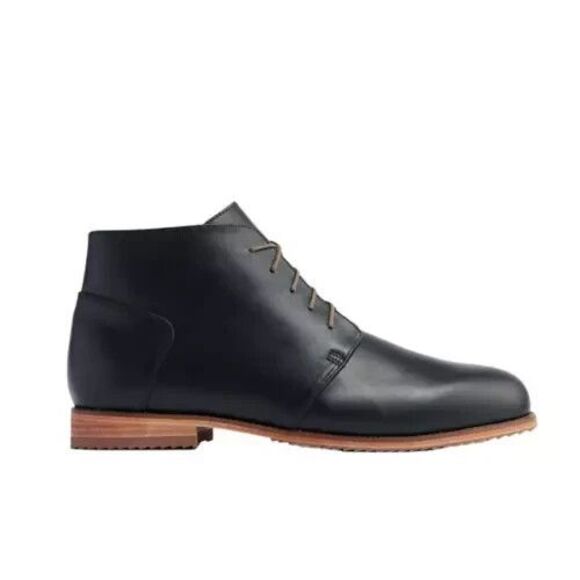 Nisolo Everyday Chukka Boot Black Leather Upper Leather Sole Mens 11‎ NIB - Picture 4 of 7